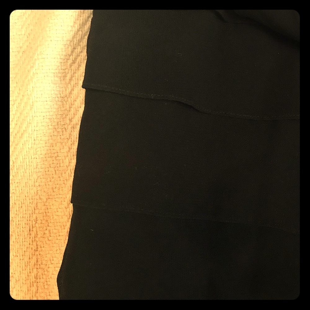 J.B.S. LTD black skirt w/ layered strips  (size 6)